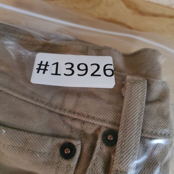 Levis Jeans Mens 28x30 Light Brown 501 Original Fit Cotton Straight Leg - Picture 10 of 10